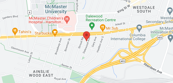 map of 98 DALEWOOD Avenue